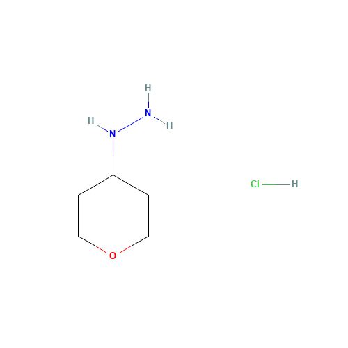 194543-22-1 (tetrahydro-2H-pyran-4-yl)hydrazine hydrochloride chemical structure