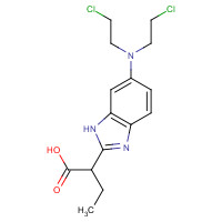 31349-38-9 6-[Bis(2-chloroethyl)amino]-1H-Benzimidazole-2-butanoic Acid chemical structure