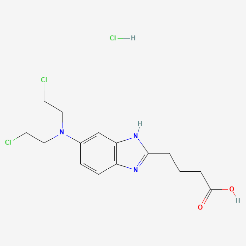 31349-38-9 6-[Bis(2-chloroethyl)amino]-1H-Benzimidazole-2-butanoic Acid chemical structure