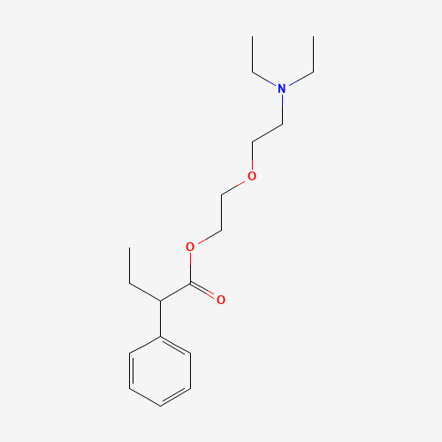 18109-80-3 2-[2-(diethylamino)ethoxy]ethyl 2-phenylbutanoate chemical structure
