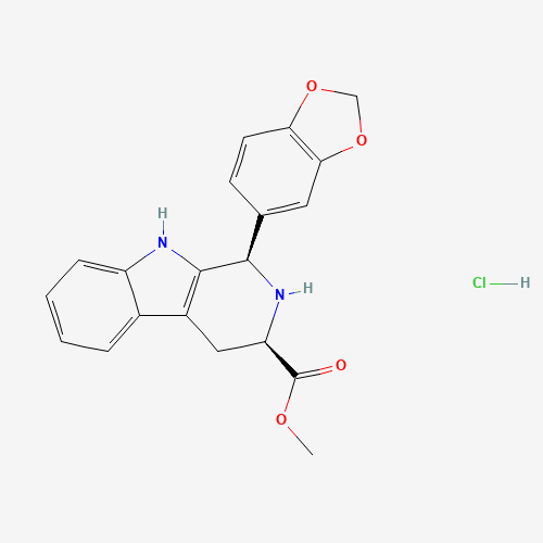 171752-68-4 methyl (1R,3R)-1-(1,3-benzodioxol-5-yl)-2,3,4,9-tetrahydro-1H-pyrido[3,4-b]indole-3-carboxylate chemical structure