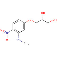 80062-31-3 3-[3-(methylamino)-4-nitrophenoxy]propane-1,2-diol chemical structure