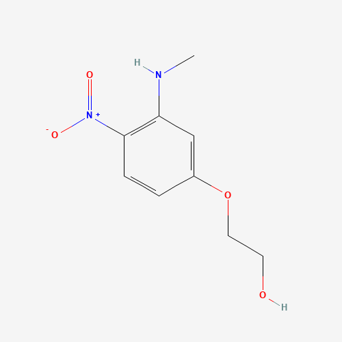 59820-63-2 2-[3-(methylamino)-4-nitrophenoxy]ethanol chemical structure