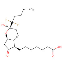 333963-40-9 7-[(2R,4aR,5R,7aR)-2-(1,1-difluoropentyl)-2-hydroxy-6-oxo-3,4,4a,5,7,7a-hexahydrocyclopenta[b]pyran-5-yl]heptanoic acid chemical structure