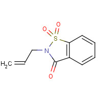 41335-56-2 1,1-dioxo-2-prop-2-enyl-1,2-benzothiazol-3-one chemical structure