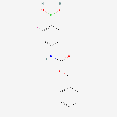 874290-59-2 [2-fluoro-4-(phenylmethoxycarbonylamino)phenyl]boronic acid chemical structure
