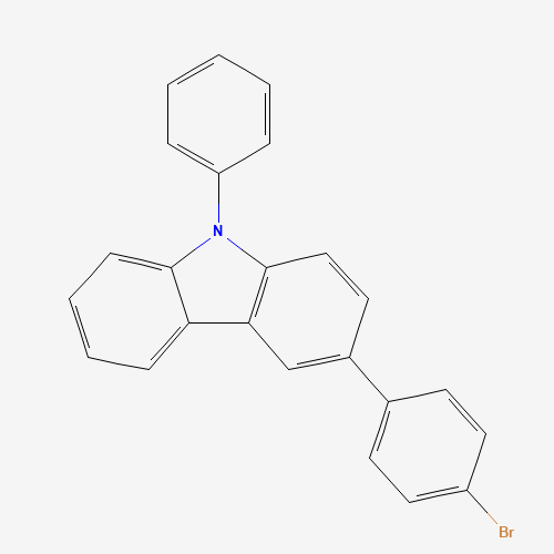 1028647-93-9 3-(4-BROMOPHENYL)-9-PHENYL-9H-CARBAZOLE chemical structure
