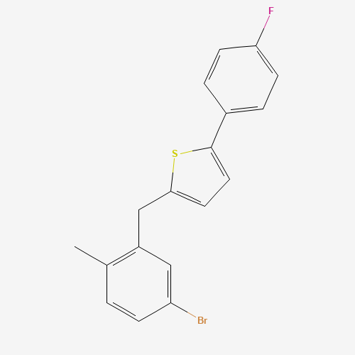 1030825-20-7 2-(5-Bromo-2-methylbenzyl)-5-(4-fluorophenyl)thiophene chemical structure