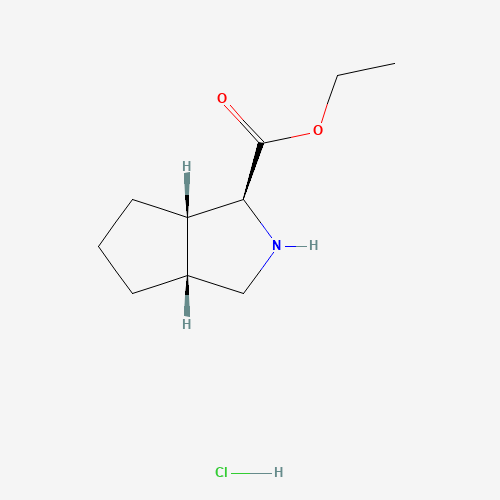 1147103-42-1 (1S,3aR,6aS)-Ethyl octahydrocyclopenta[c]pyrrole-1-carboxylate hydrochloride chemical structure