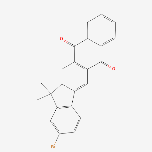 1196107-73-9 2-Bromo-13,13-dimethyl-6H-indeno[1,2-b]anthracene-6,11(13H)-dione chemical structure