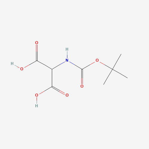 119881-02-6 2-((tert-Butoxycarbonyl)amino)malonic acid chemical structure