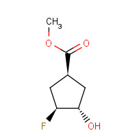 1214921-49-9 (1S,3S,4S)-Methyl 3-fluoro-4-hydroxycyclopentanecarboxylate chemical structure