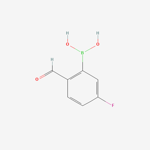 1256355-30-2 5-FLUORO-2-FORMYLPHENYLBORONIC ACID chemical structure