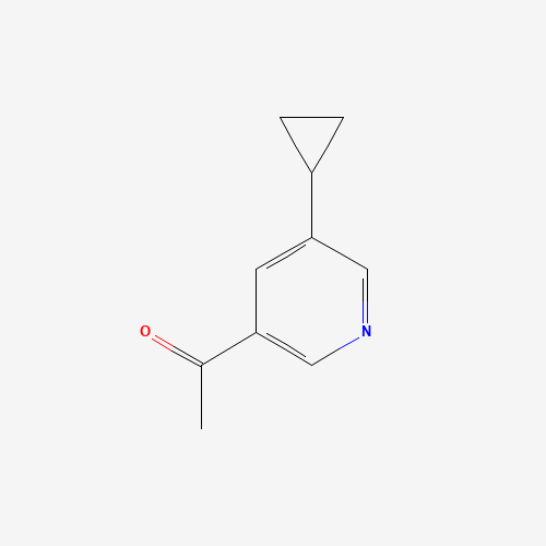 1256818-46-8 1-(5-cyclopropylpyridin-3-yl)ethanone chemical structure