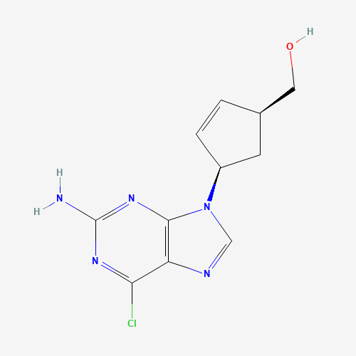 136522-33-3 ((1S,4R)-4-(2-Amino-6-chloro-9H-purin-9-yl)cyclopent-2-en-1-yl)methanol chemical structure