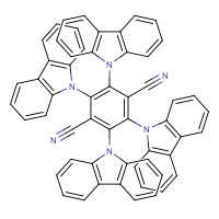 1416881-53-2 2,3,5,6-tetrakis(carbazol-9-yl)-1,4-dicyanobenzene chemical structure