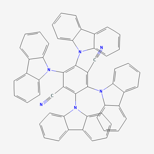 1416881-53-2 2,3,5,6-tetrakis(carbazol-9-yl)-1,4-dicyanobenzene chemical structure