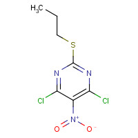 145783-14-8 4,6-Dichloro-5-nitro-2-(propylthio)pyrimidine chemical structure