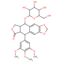 16481-54-2 8-oxo-9-(3,4,5-trimethoxyphenyl)-5,5a,6,8,8a,9-hexahydrofuro[3',4':6,7]naphtho[2,3-d][1,3]dioxol-5-yl hexopyranoside chemical structure