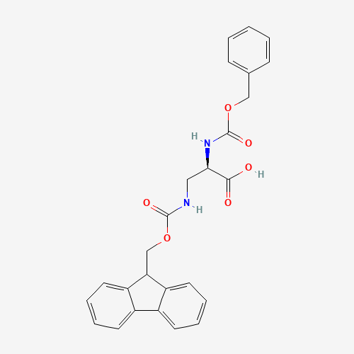 185968-90-5 (R)-3-((((9H-Fluoren-9-yl)methoxy)carbonyl)amino)-2-(((benzyloxy)carbonyl)amino)propanoic acid chemical structure