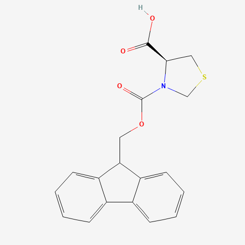 198545-89-0 (4S)-3-(9H-fluoren-9-ylmethoxycarbonyl)-1,3-thiazolidine-4-carboxylate chemical structure