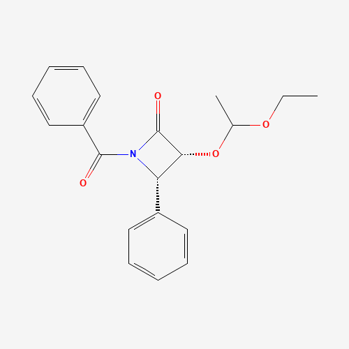 201856-53-3 (3R,4S)-1-Benzoyl-3-(1-ethoxyethoxy)-4-phenylazetidin-2-one chemical structure