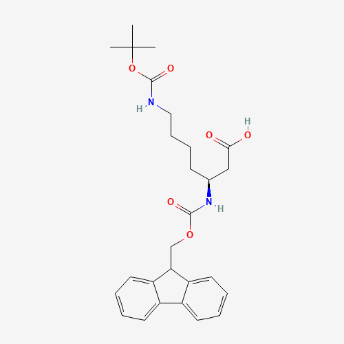 203854-47-1 Fmoc-beta-Homolys(Boc)-OH chemical structure
