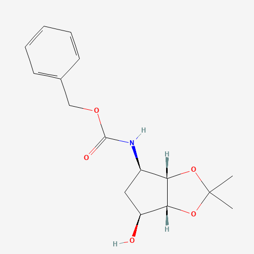 274693-53-7 Benzyl ((3aS,4R,6S,6aR)-6-hydroxy-2,2-dimethyltetrahydro-3aH-cyclopenta[d][1,3]dioxol-4-yl)carbamate chemical structure