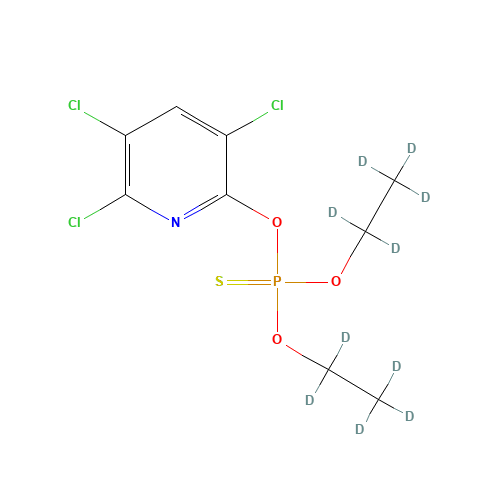 285138-81-0 Chlorpyrifos-diethyl-d10 chemical structure