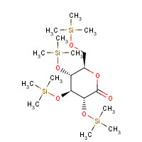 32384-65-9 (3R,4S,5R,6R)-3,4,5-tris(trimethylsilyloxy)-6-(trimethylsilyloxymethyl)oxan-2-one chemical structure