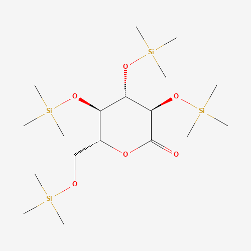 32384-65-9 (3R,4S,5R,6R)-3,4,5-tris(trimethylsilyloxy)-6-(trimethylsilyloxymethyl)oxan-2-one chemical structure