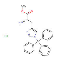 32946-56-8 (S)-Methyl 2-amino-3-(1-trityl-1H-imidazol-4-yl)propanoate hydrochloride chemical structure