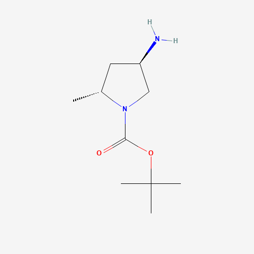 348165-63-9 tert-butyl (2R,4R)-4-amino-2-methylpyrrolidine-1-carboxylate chemical structure