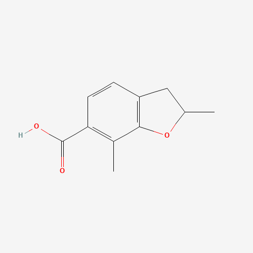 467427-84-5 2,7-DIMETHYL-2,3-DIHYDROBENZOFURAN-6-CARBOXYLIC ACID chemical structure
