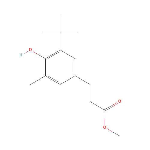 6386-39-6 Methyl 3-(3-tert-butyl-4-hydroxy-5-methylphenyl)propionate chemical structure