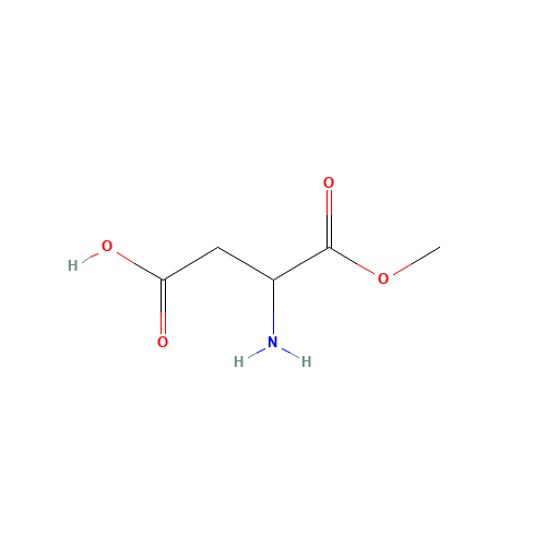 65414-77-9 3-amino-4-methoxy-4-oxobutanoic acid chemical structure