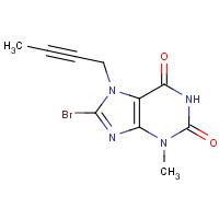 666816-98-4 8-Bromo-7-(but-2-yn-1-yl)-3-methyl-1H-purine-2,6(3H,7H)-dione chemical structure
