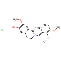 6681-15-8 Jatrorrhizine hydrochloride chemical structure