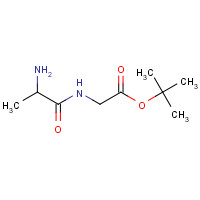 74098-65-0 tert-butyl 2-(2-aminopropanoylamino)acetate chemical structure