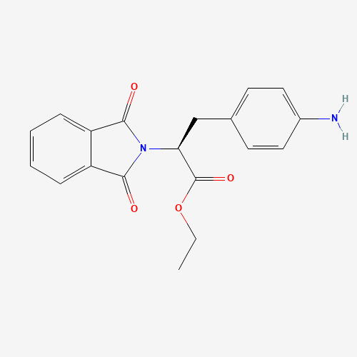 74743-23-0 (S)-Ethyl 3-(4-aminophenyl)-2-(1,3-dioxoisoindolin-2-yl)propanoate chemical structure