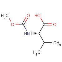 74761-42-5 (S)-2-((Methoxycarbonyl)amino)-3-methylbutanoic acid chemical structure