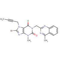 853029-57-9 8-Bromo-7-(but-2-yn-1-yl)-3-methyl-1-((4-methylquinazolin-2-yl)methyl)-1H-purine-2,6(3H,7H)-dione chemical structure