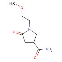 910443-50-4 1-(2-methoxyethyl)-5-oxopyrrolidine-3-carboxamide chemical structure