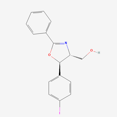 927689-68-7 ((4R,5R)-5-(4-Iodophenyl)-2-phenyl-4,5-dihydrooxazol-4-yl)methanol chemical structure