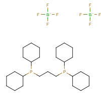 1002345-50-7 1,3-Bis(dicyclohexylphosphino)propane bis(tetrafluoroborate) chemical structure