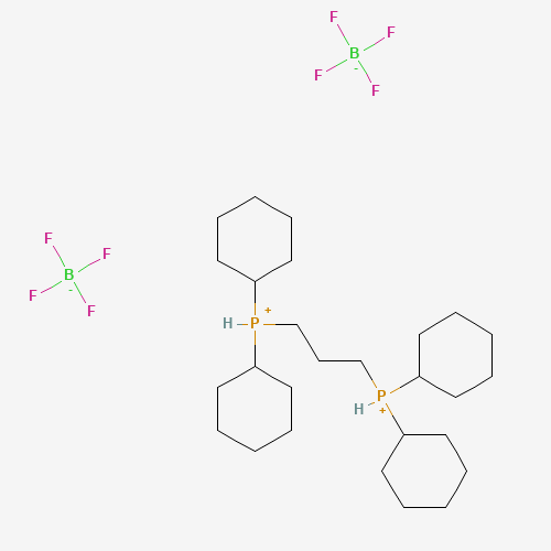 1002345-50-7 1,3-Bis(dicyclohexylphosphino)propane bis(tetrafluoroborate) chemical structure