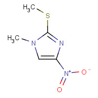 86072-16-4 1-methyl-2-methylsulfanyl-4-nitro-1H-imidazole chemical structure