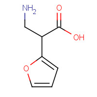 1060814-74-5 3-amino-2-(furan-2-yl)propanoic acid chemical structure