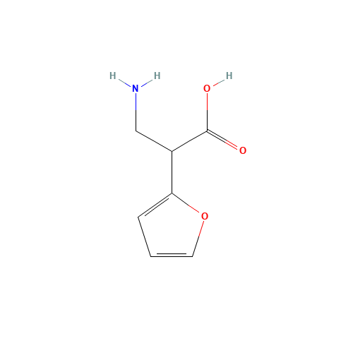 1060814-74-5 3-amino-2-(furan-2-yl)propanoic acid chemical structure