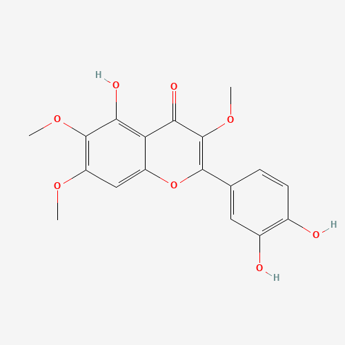 14965-20-9 2-(3,4-dihydroxyphenyl)-5-hydroxy-3,6,7-trimethoxychromen-4-one chemical structure